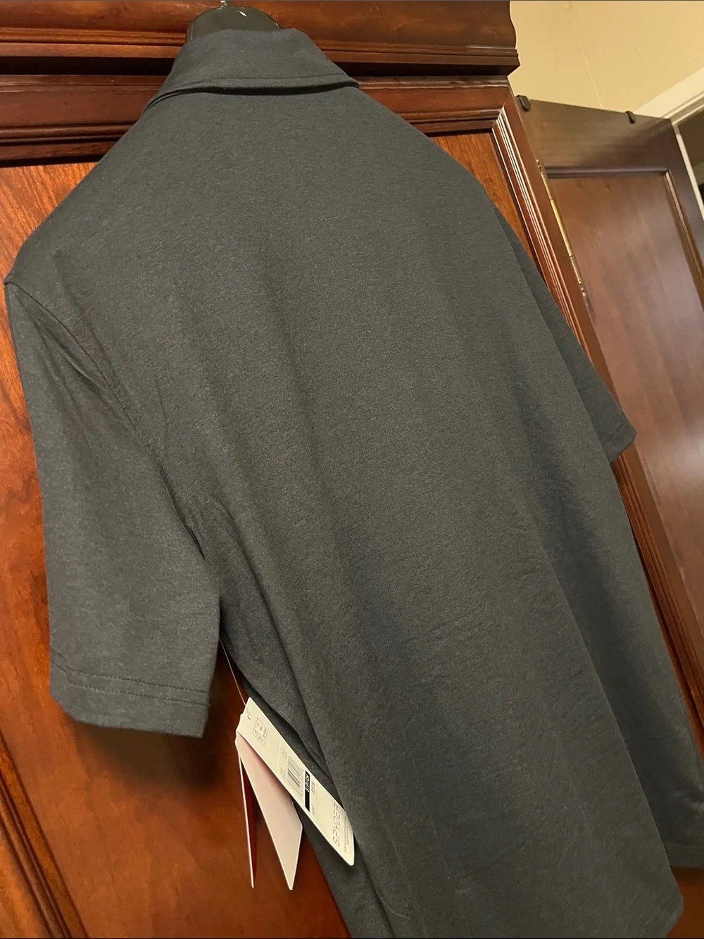 Brand New Spyder Soft Feel Moisture Wicking DryWeb 2-way Stretch Black Golf Polo